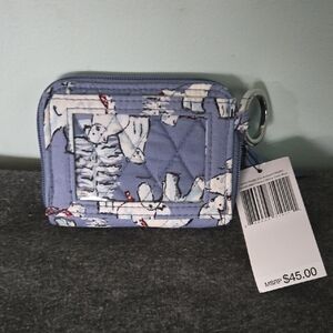 Vera Bradley Wallet "Beary Merry Cool Blue" Print
